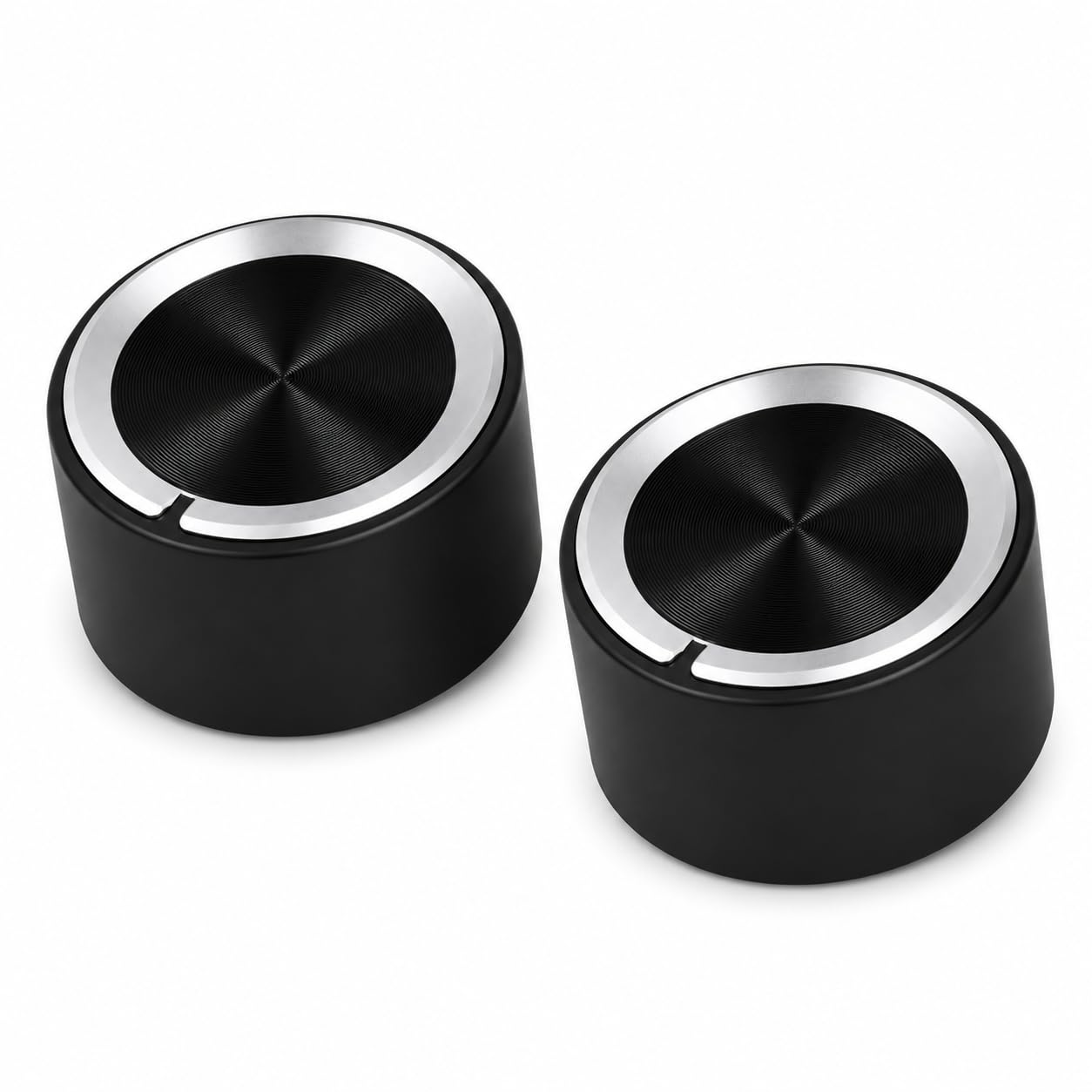 Gas Stove Knob for 6mm D Shape Valve, Black & Silver (2) | Universal Fit, LPG & PNG Compatible, Burner Valve Knob, Cooktop Spare Part, Silver Accent Finish-image-47