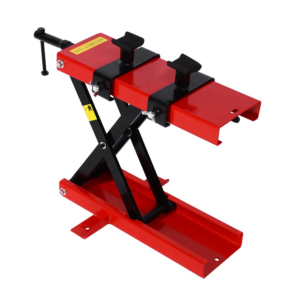 AYNEFY Scissor Lift Hoist Stand, HeavyDuty Motorcycle Motorbike Bike