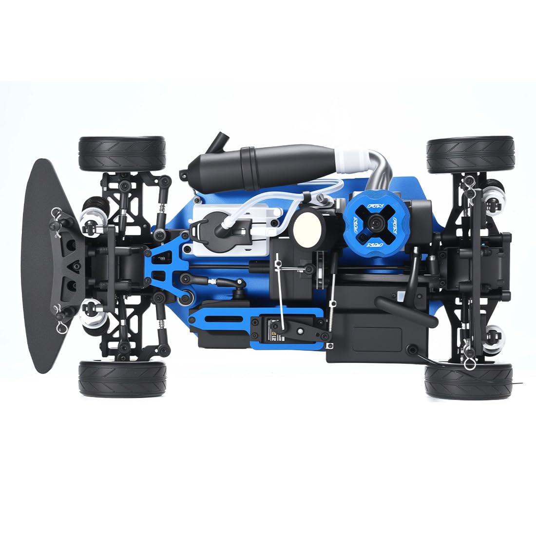 VRX RH1003 Nitro RC Auto 1/10, motore a combustione, veicolo da corsa RC con 60 km/h ad alta velocità, telecomando 2,4 G, motore CY-18, per adulti, RTR nero