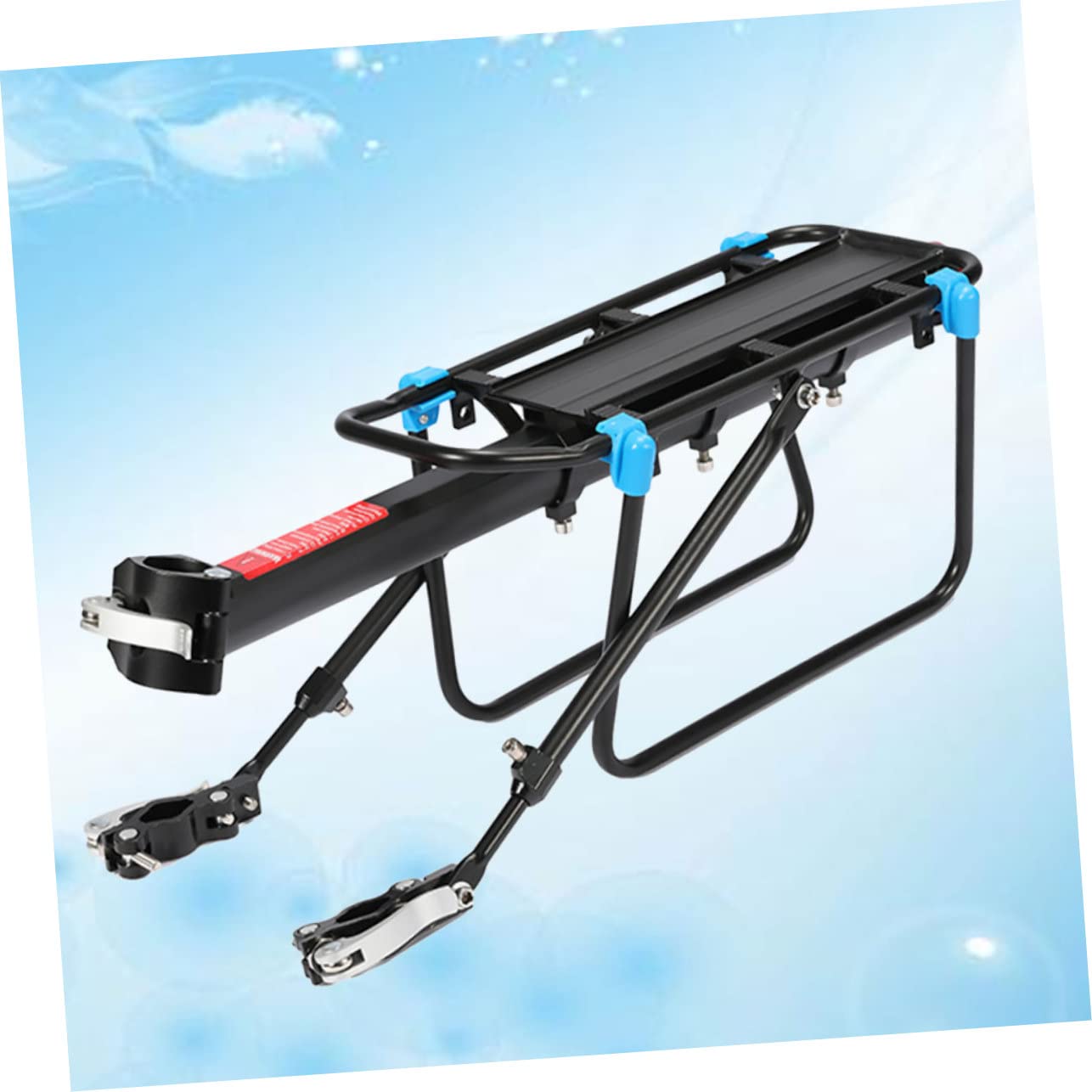 POPETPOP Mountain Bike Rear Rack Accessory Aluminum Alloy Luggage Carrier with Quick-Release Anti-mud Guard