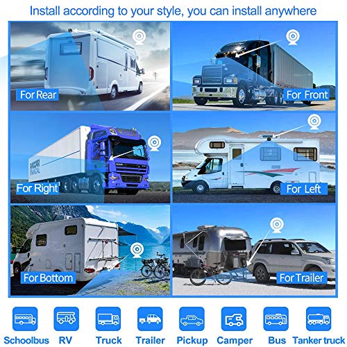 4CH MDVR Kit 4G GPS 1080P AHD Hard Drive Car DVR Camera System Online Video with Night Vision Waterproof Front Side Rear… - Image 8