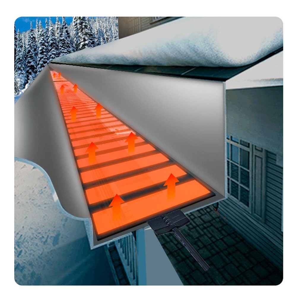 Tapis De Fusion De Neige Chauffée Tapis De Fonte De Neige Tapis De Fusion De Neige Chauffants Pour Les Entrées Tapis De Chauffage D'escalier Non Glissant Pour Les Marches(60.96x152.4cm/24x60in)