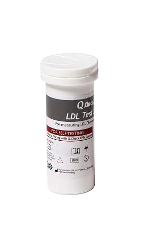 BiO Q.Check LPTs LDL Test Strips, 5 Counts, Used with Q.Check LPTs Meter ONLY (Sold Separately)