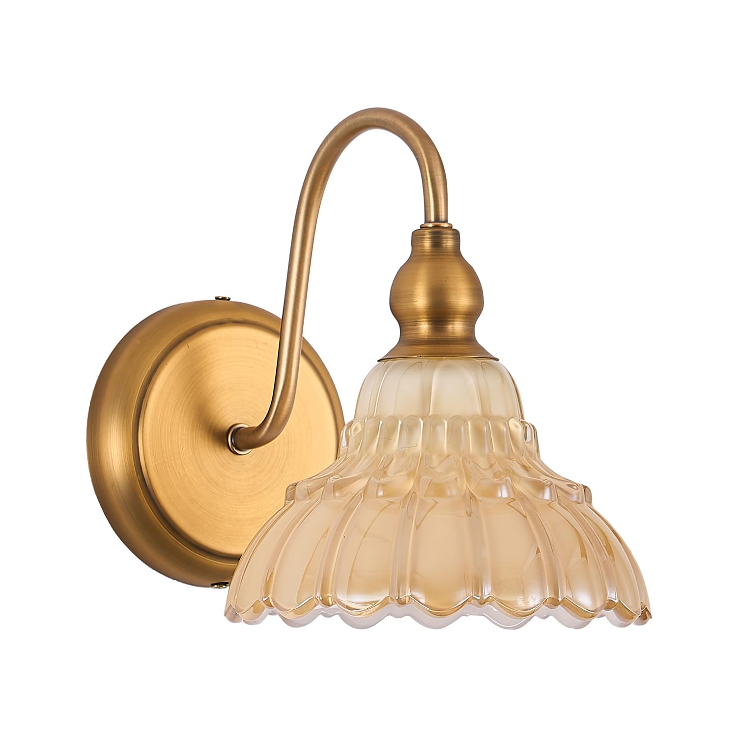 Modern Wall Sconce Bedside Wall Lamp White Vintage Glass Bedroom Light Fixtures in Door Lighting Fixture for Bathroom Living Room Hallway Corridor