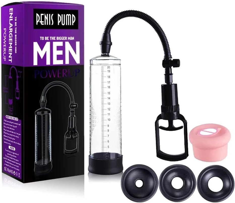 Inches, Penis Extension Pump Men Ed Vacuum Pump Powerful Suction Pennis Growth Pump