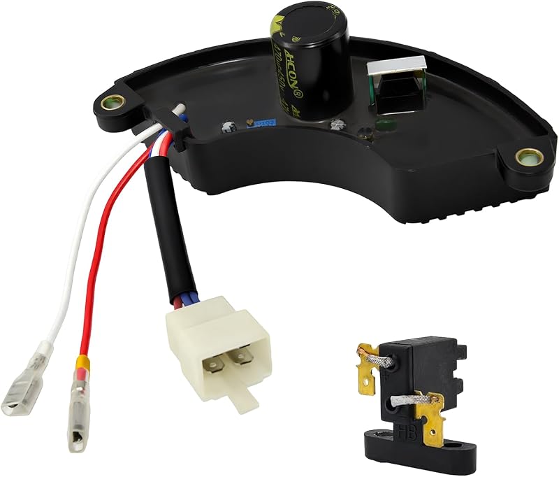 5~8KW Generator AVR Automatic Voltage Regulator Compatible with Honda Predator Champion Blackmax Generac Powermate Duromax 5000 5500 6000 6500 7500 8000 8500 8750 9000 9200 9500 Rectifier