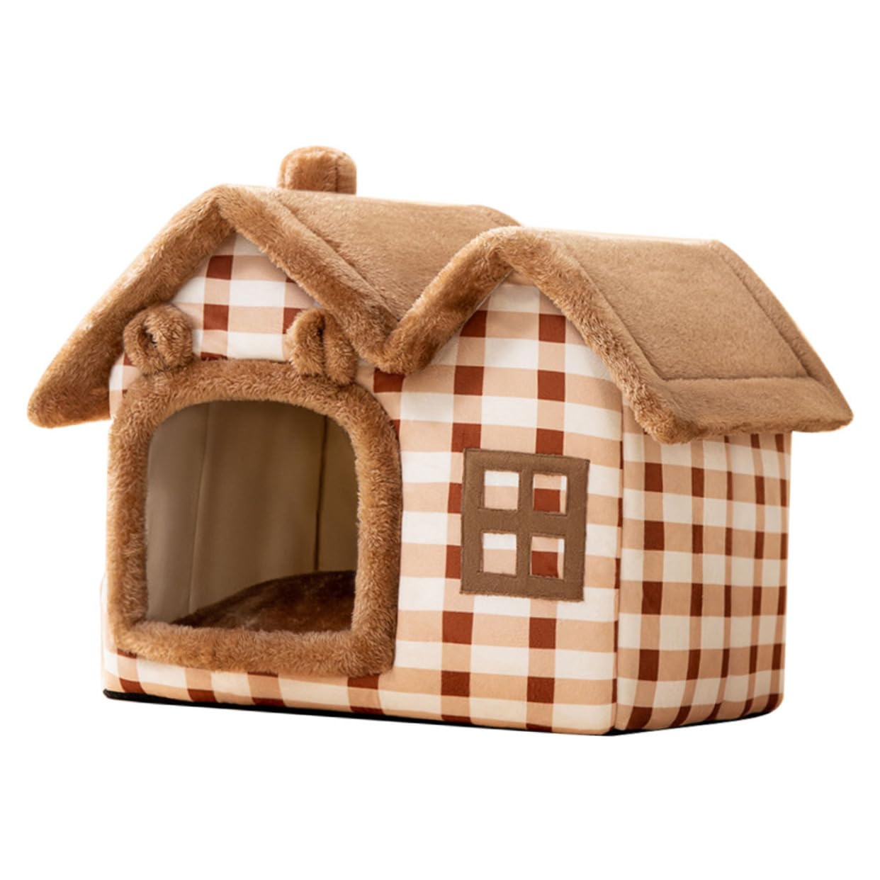 Amazon | iplusmile ペット ダブル 部屋 ペット 暖かい ベッド 子犬 