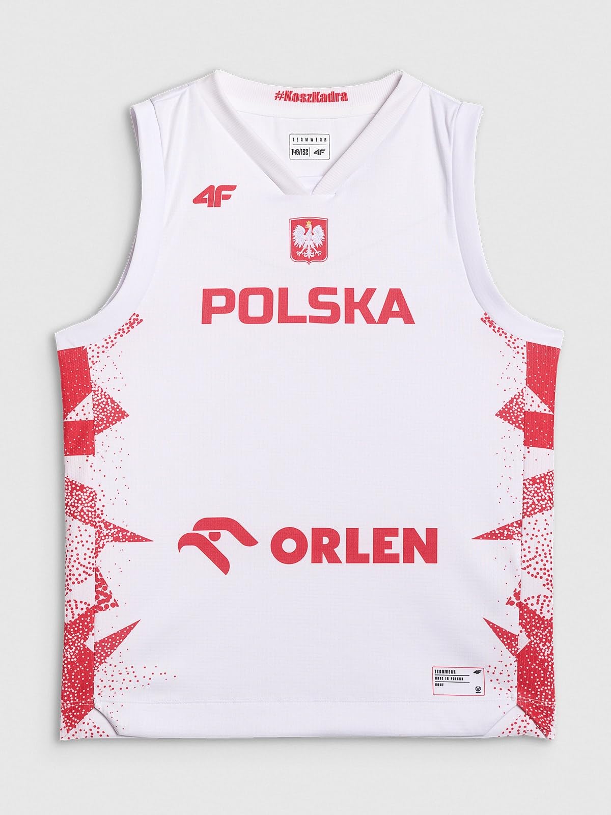4F Koszulka reprezentacyjna z możliwością personalizacji dziecięca 4F x PZKOSZ