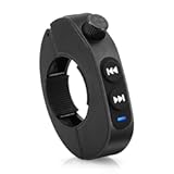 Wireless Bluetooth Media Button Steering Wheel Remote Control for Car Bike Motorbike Rechargeable IPX6 Waterproof Wireless Handlebar Remote Controller Compatible with iPhone/Android