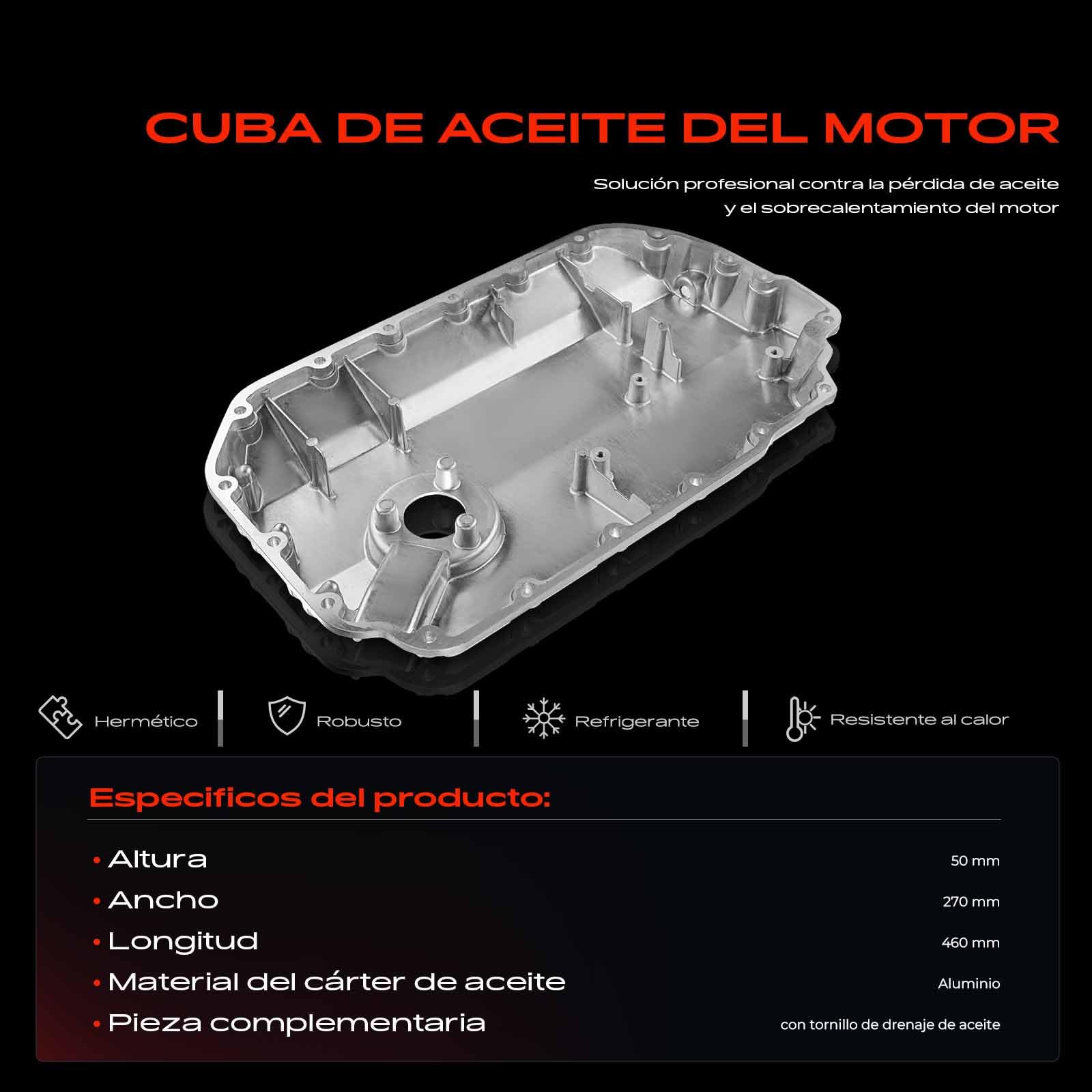 Frankberg Cárter de aceite del Motor Diesel Compatible con Allroad 4BH 2.5L A4 Avant 8E5 2.5L A4 cabrio 8H7 2.5L P.a.s.s.a.t Variante 3B6 2.5L A6 Avant 4B5 4B6 2.5L Replace# V10-2292