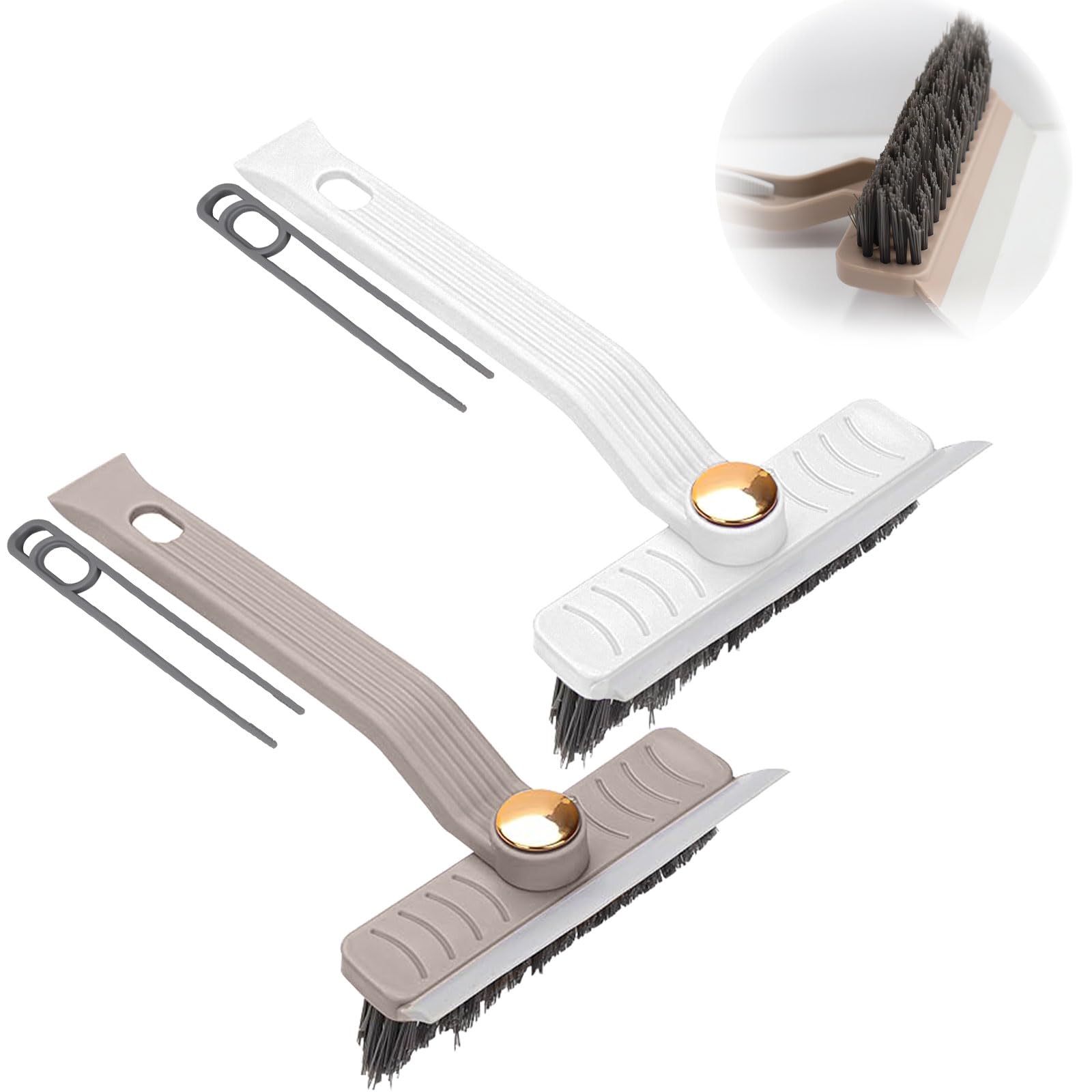 Lot De 2 Brosses à Légumes Pliables LELE LIFE - Nettoyage Profond Pommes De Terre, Carottes... - Design Antidérapant