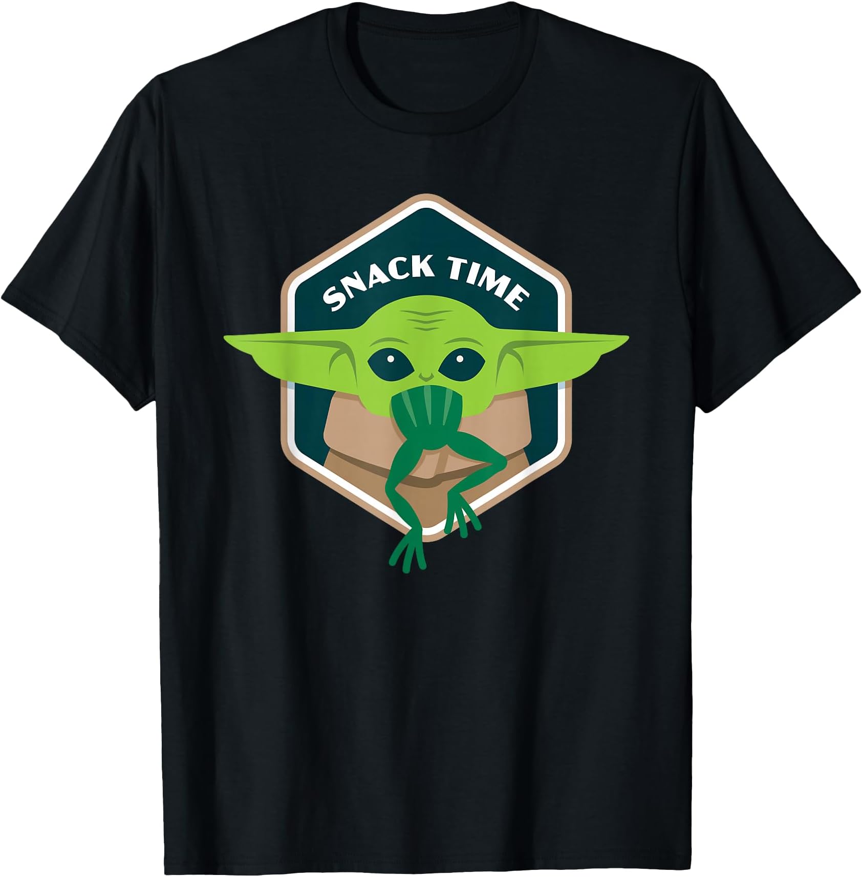 Star Wars The Mandalorian The Child Grogu Frog Snack Time T-Shirt