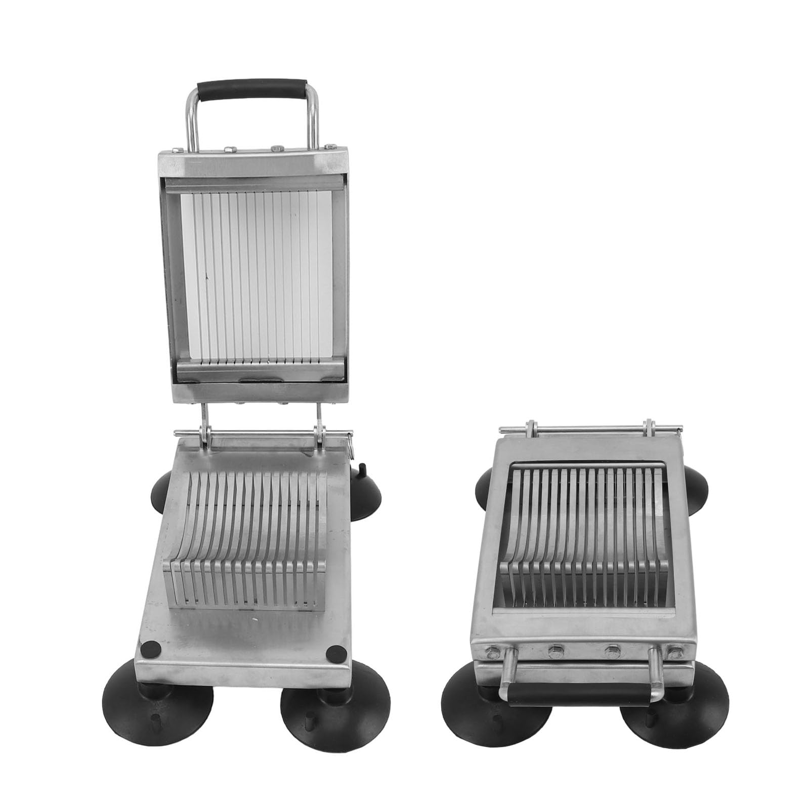 Aramox Cortador de Verduras Comercial, Cortador de Alimentos Manual de Acero Inoxidable con de Brazo Largo y 4 Pies de Ventosa, Corte Uniforme de Frutas y Verduras para Restaurantes, Cantinas, Uso