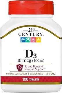 21st Century D3 400 Iu Tablets, 100 Count Price In India
