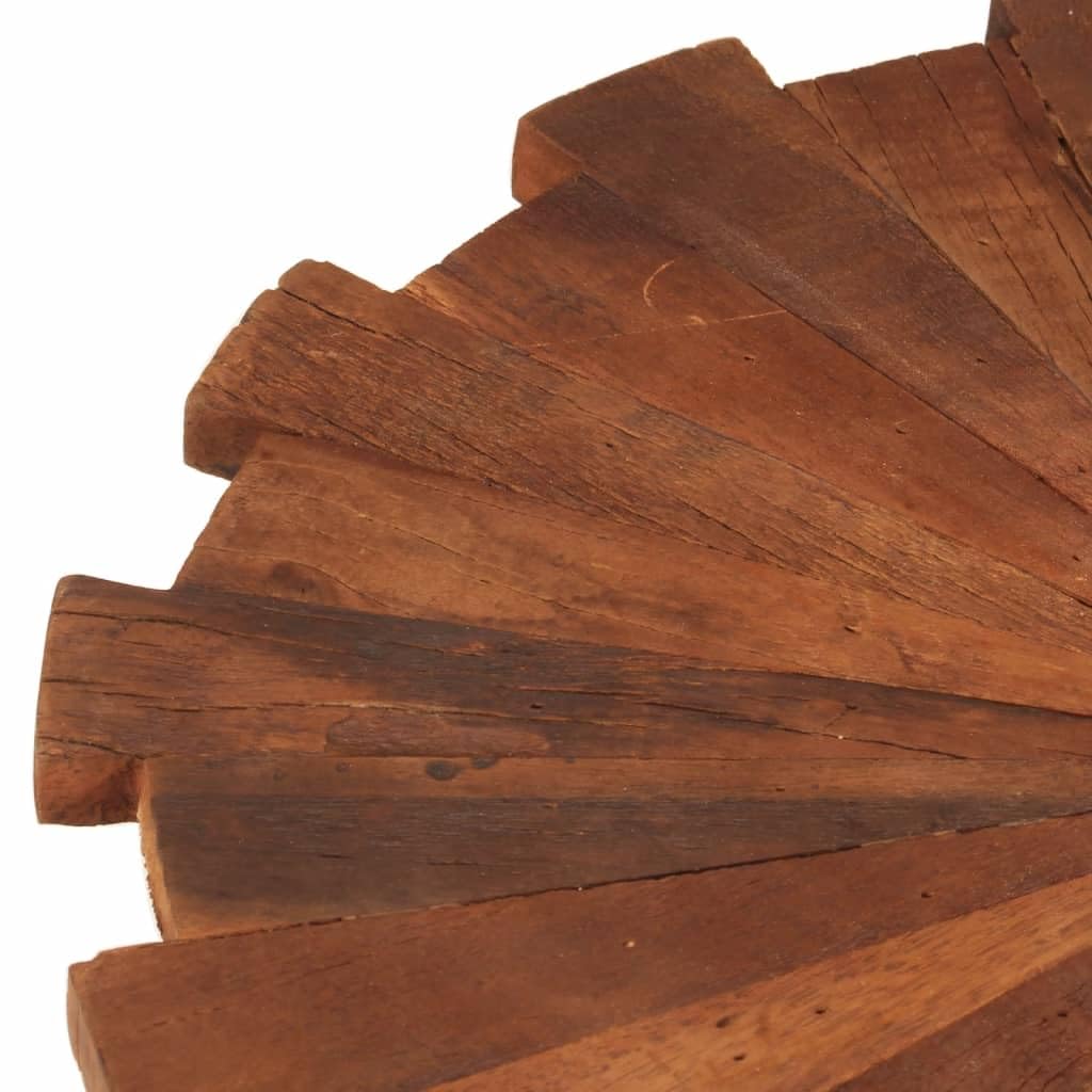 Homgoday Lot de 2 tables basses en bois massif recyclé et fer, table d'appoint pour salon, salle de réception d'invités, chambre à coucher et mobilier de bureau