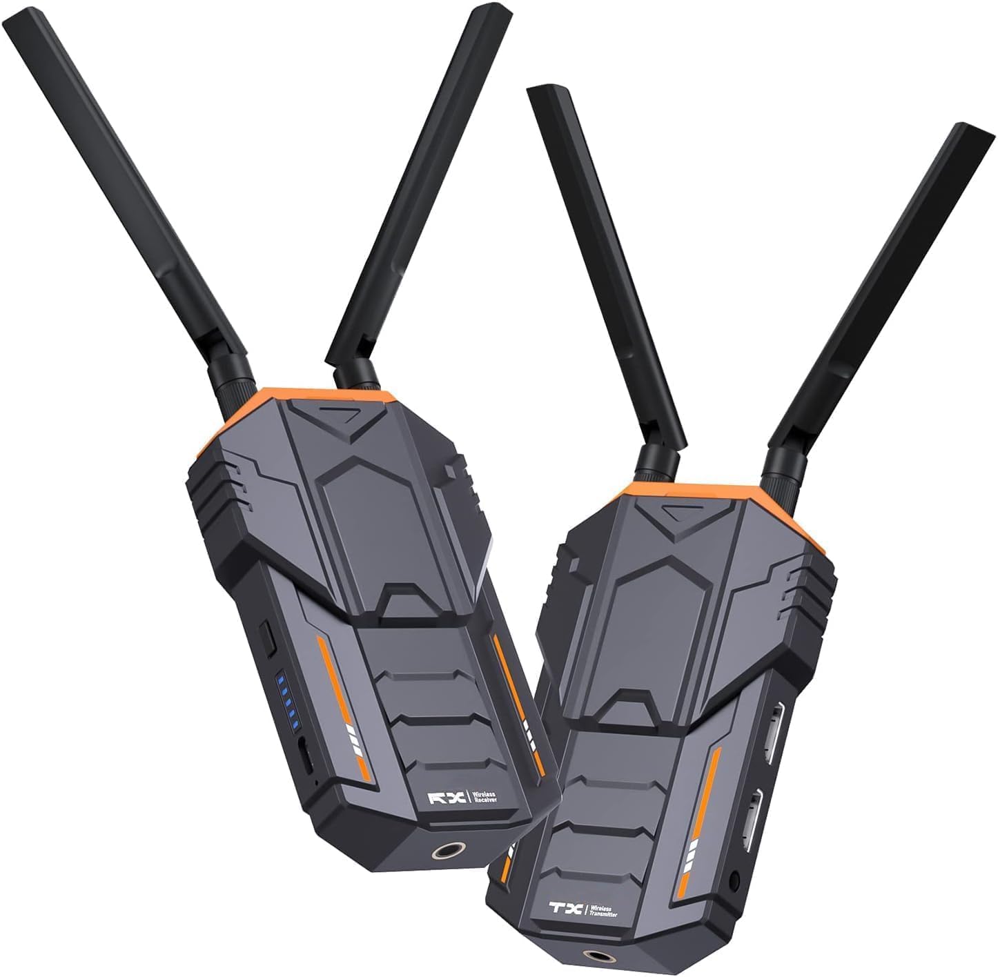 Atdaraz Wireless Video Transmission Set 656ft/200M, 5G Wireless HDMI Video Transmission and Receiver System 1080p60 with Dual HDMI Loopout and IR for Live Stream/Filmmaking/Photography (R100 Plus)-image-36