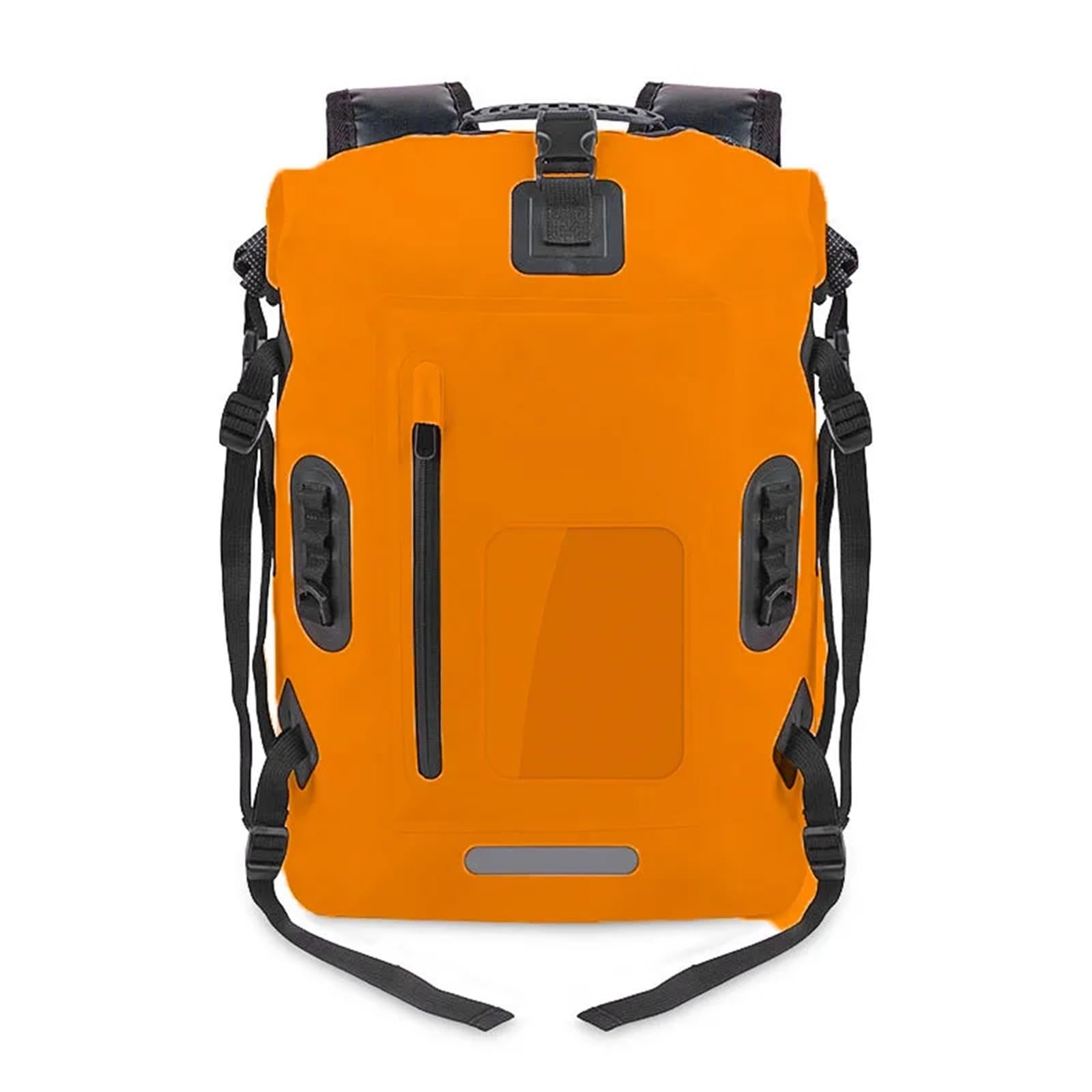 Borsa Impermeabile Zaino da pesca impermeabile 30 litri, for nuoto, trekking, fiume, esca, secchio, attrezzatura for immersioni, rafting, kayak(Orange)
