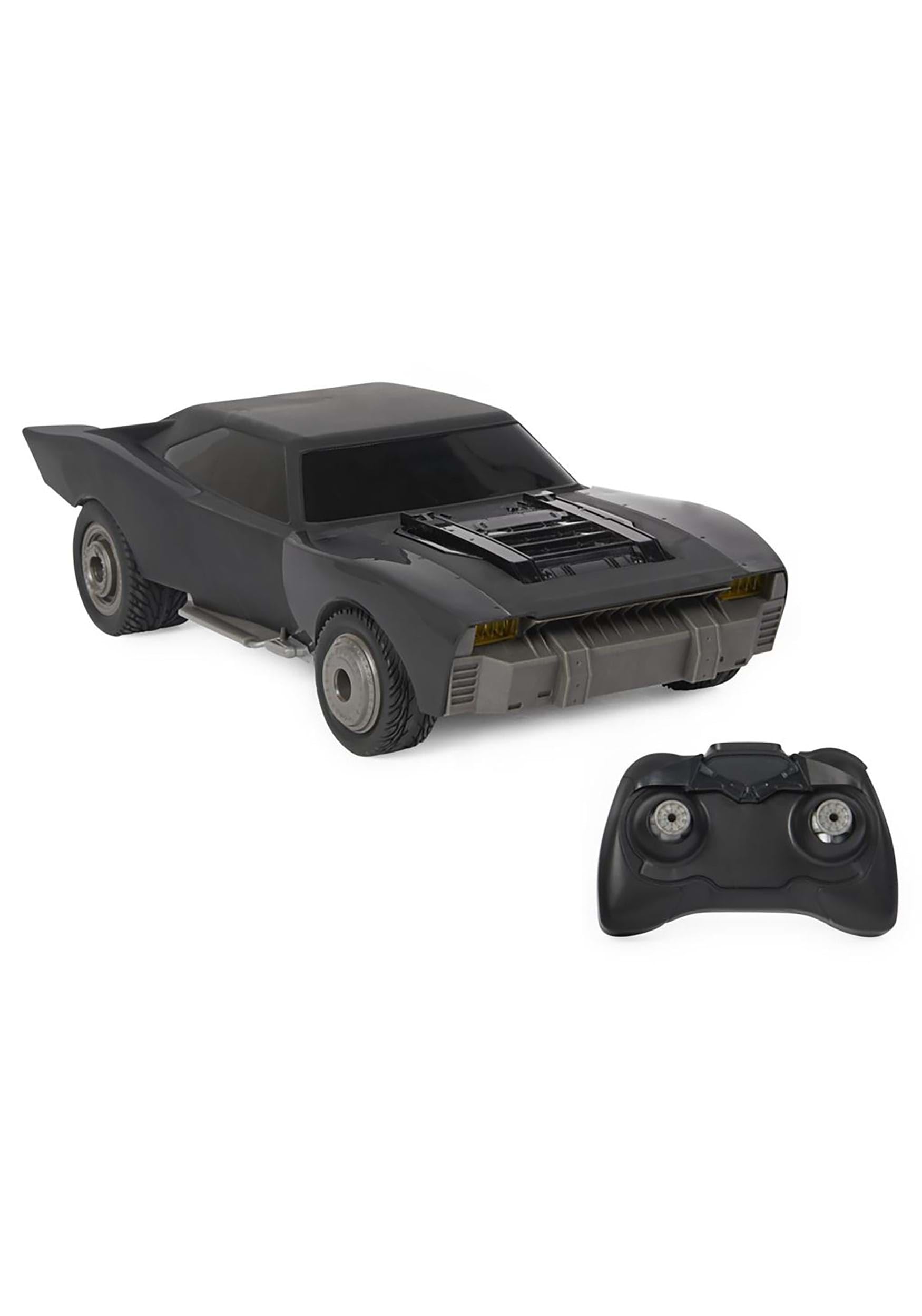 DC Comics, The Batman Turbo Boost Batmobile, Remote Control Car with Official Batman Movie Styling Kids Toys for Boys and Girls Ages 4 and Up