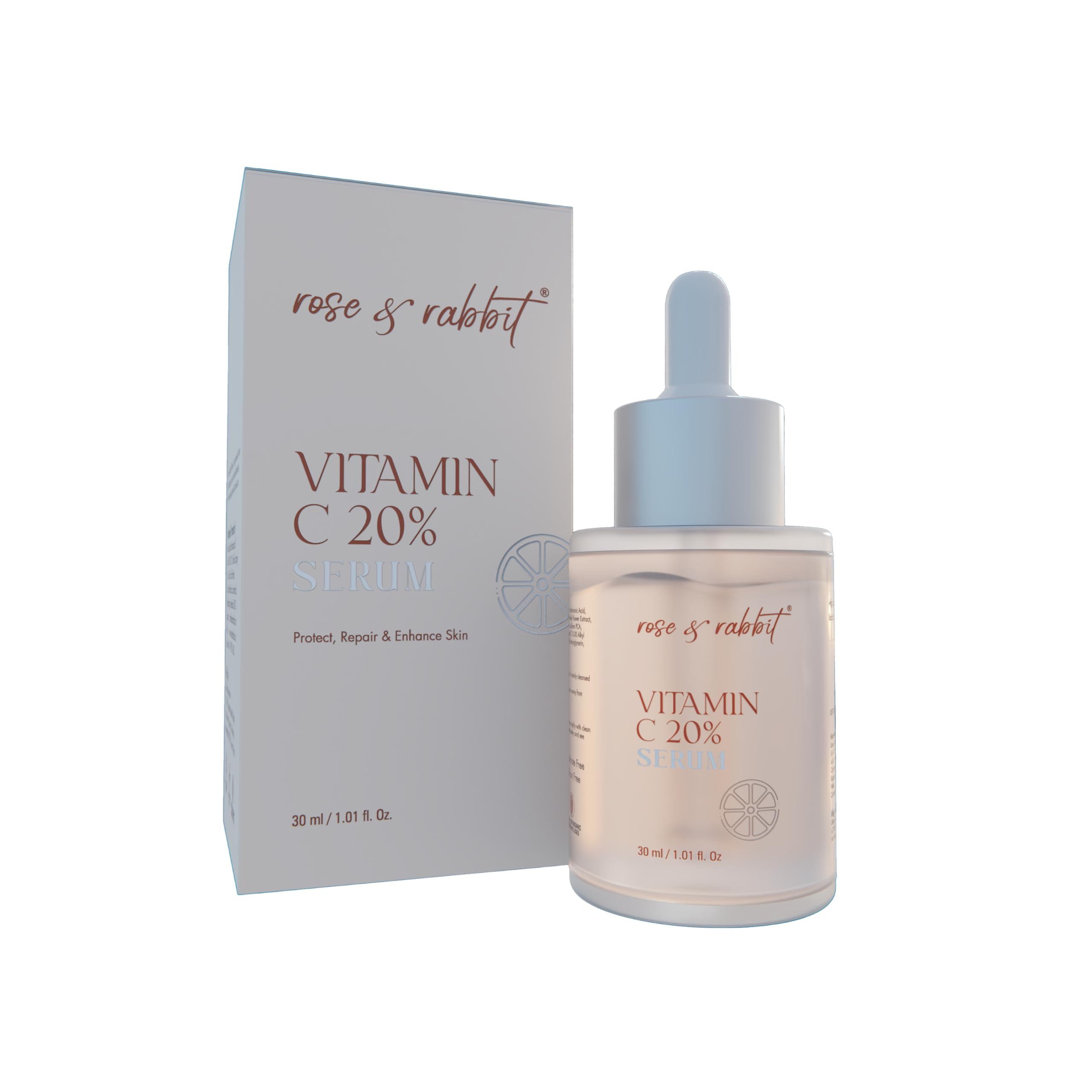 Rose And Rabbit 20 Vitamin C Serum With Hyaluronic Acid | Desertcart  Seychelles