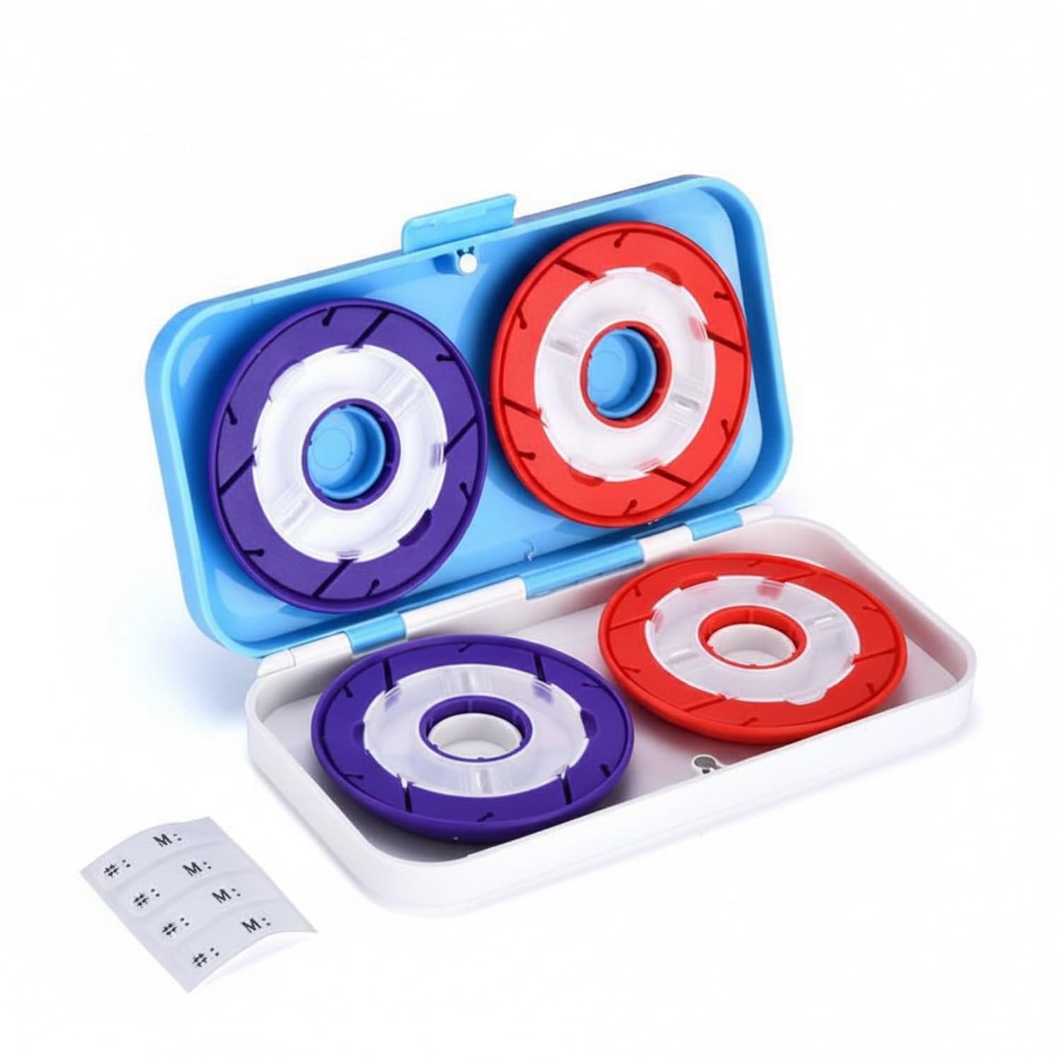 Fishing Line Spool Storage Box, ABS Plastic Organizer with Divided Compartments for Tackle Gear (1 PC)