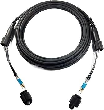 40m50m60m70m80m100m120m OM4 Patch Cord 7.0mm 2C LC SC FC Outdoor Waterproof FTTH Jumper Optical Fiber Armored Cable 2 Core100m,PDLC-PDLC