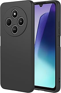 Generic Silicone Back Case Padded Inside for Redmi 14C / Poco C75 (Black)