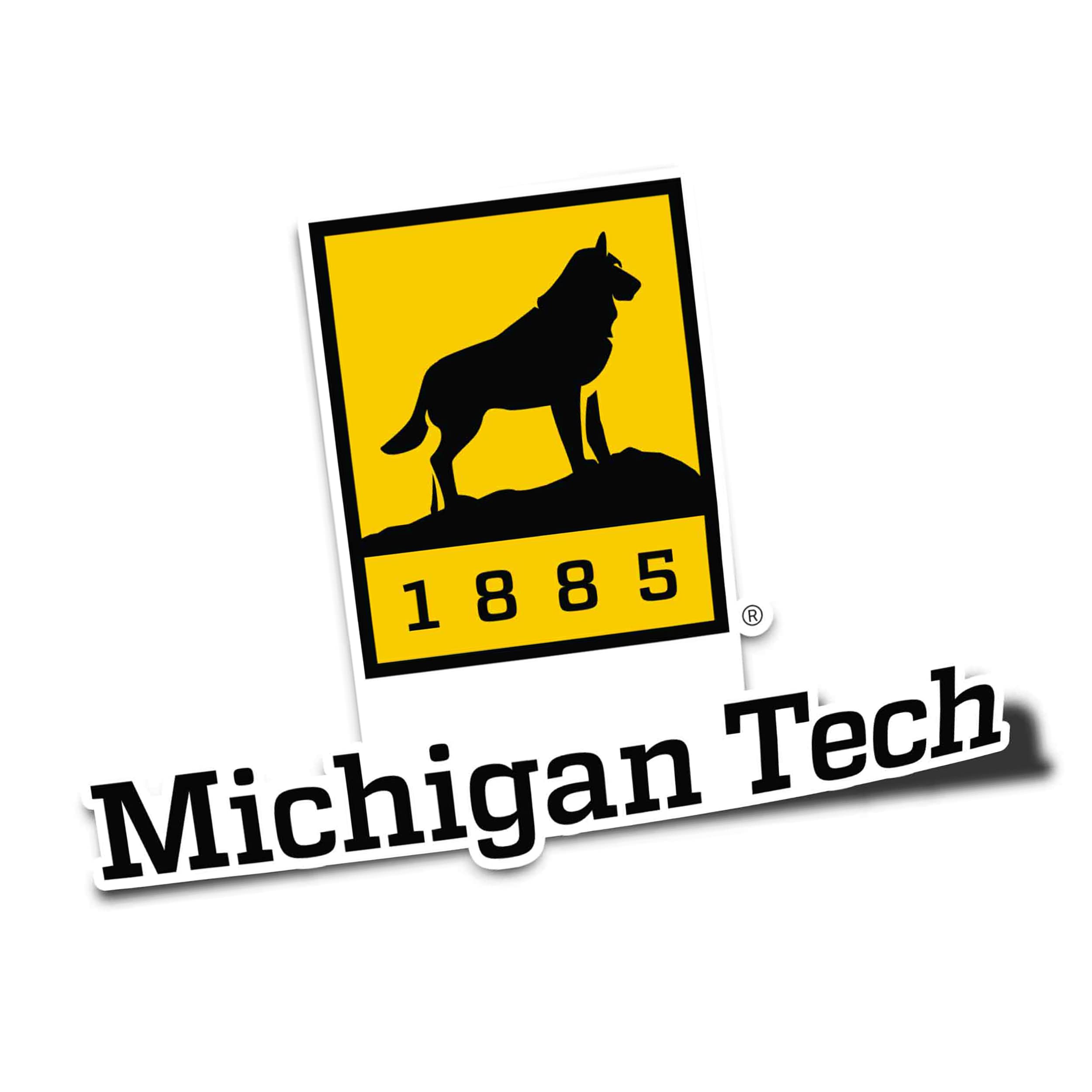 Desert Cactus Michigan Technological University Sticker MTU Huskies Vinyl Decal Laptop Water Bottle Car Scrapbook (IND 00010)