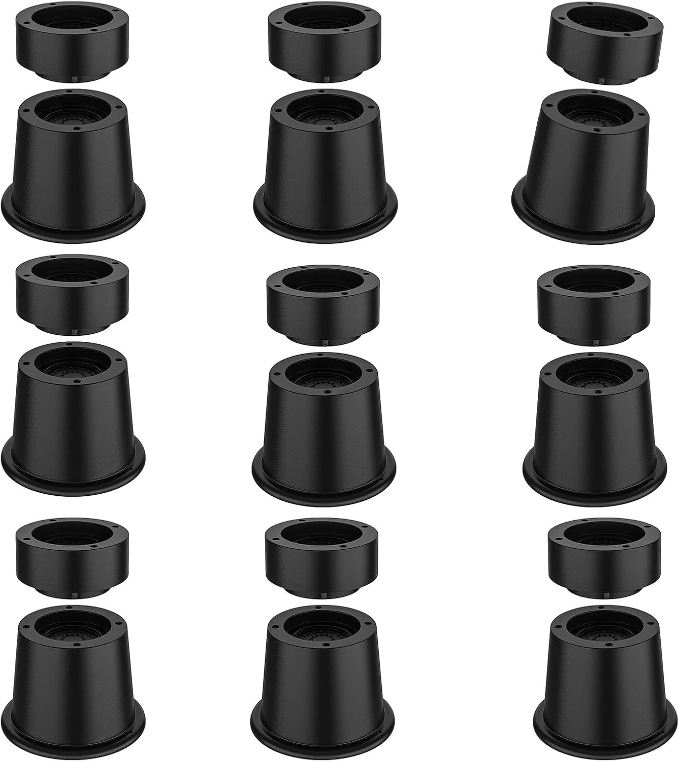 9 Pack Multipurpose Space Saving Designs 2Inch Bed Risers Accessory for Underbed Storage Furniture Lift Bed Lifts Risers Set