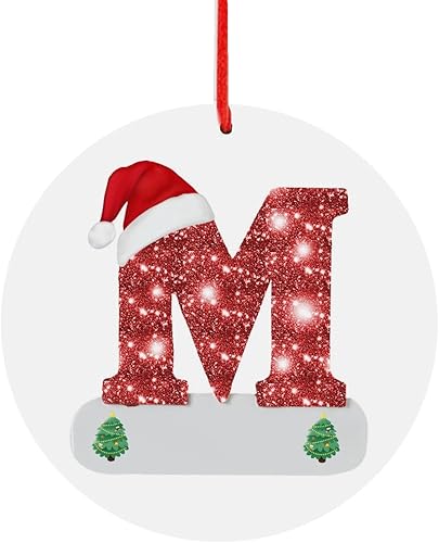 Miniatura 1 de Letrero creativo de Navidad con dije de letra mayúscula para decoración de árbol de Navidad juego de adornos para árbol de Navidad inastillable