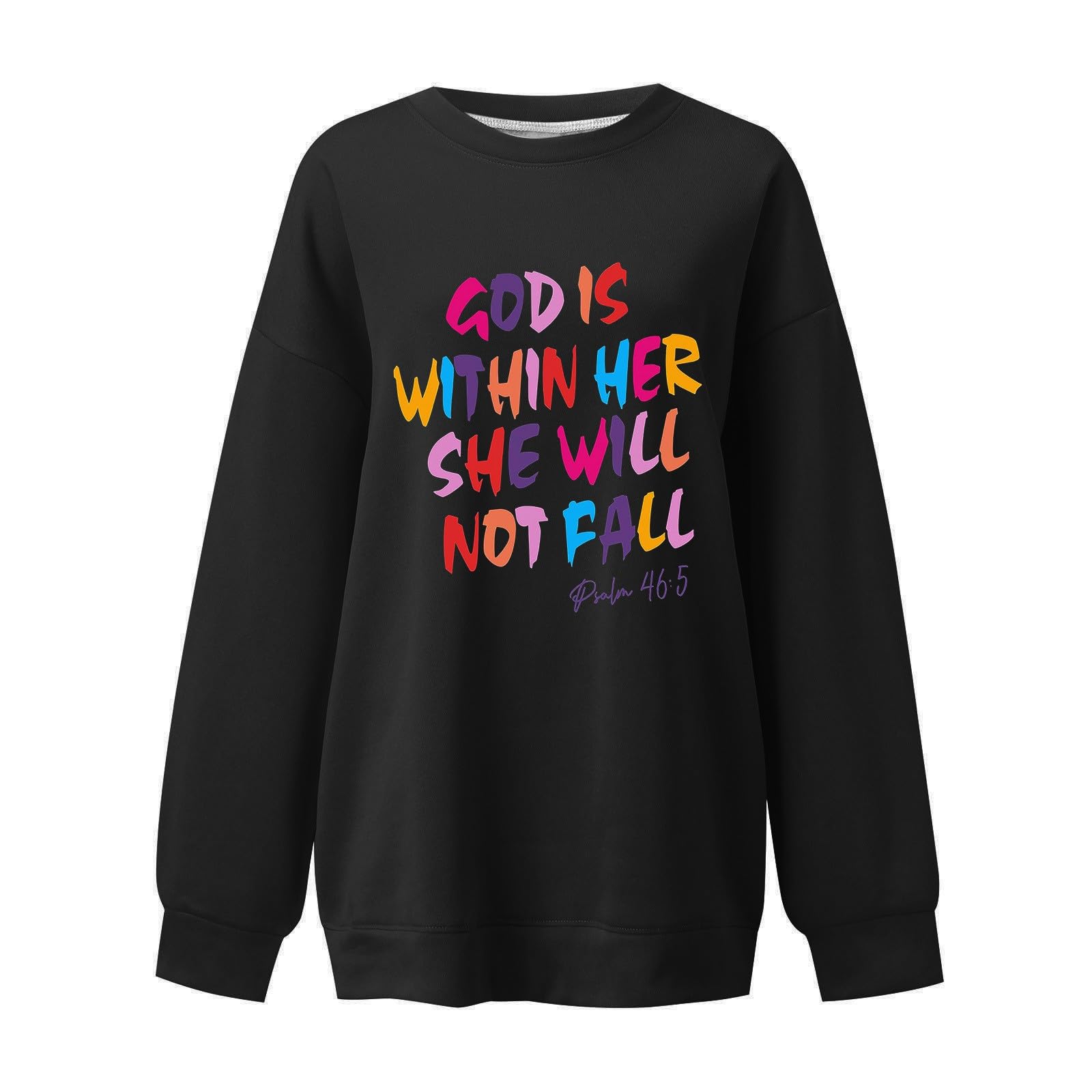 Sudadera De Mujer Verano,Sudadera con Estampado de Letras, Informal, de Manga Larga, con Cuello Redondo, Holgada, con Hombros caídos, para otoño e Invierno, Camiseta Deportiva