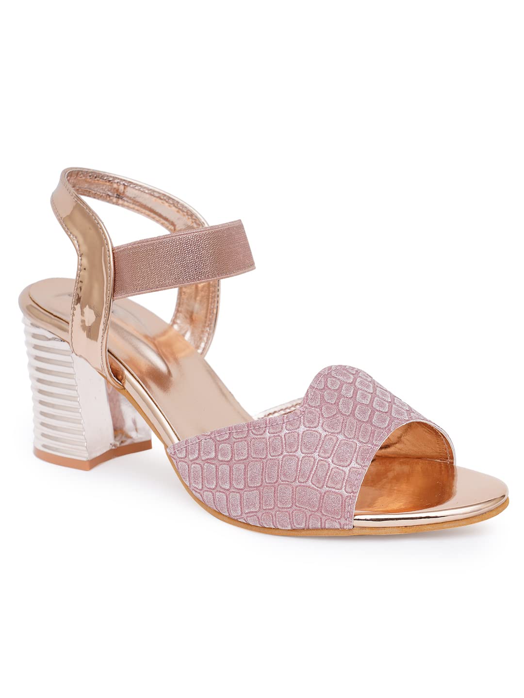 Stepee Womens Comfortable Stylish Designer Block Heel Sandals (Pink, numeric_4) (B0B6ZZZGV4) Amazon Price History, Amazon Price Tracker