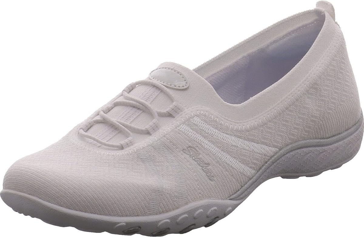 Skechers Breathe Easy - Placer simple para mujer | Modern Comfort Casual, ajuste relajado, ajuste elástico, espuma viscoelástica refrigerada por aire, lavable a máquina, vegano