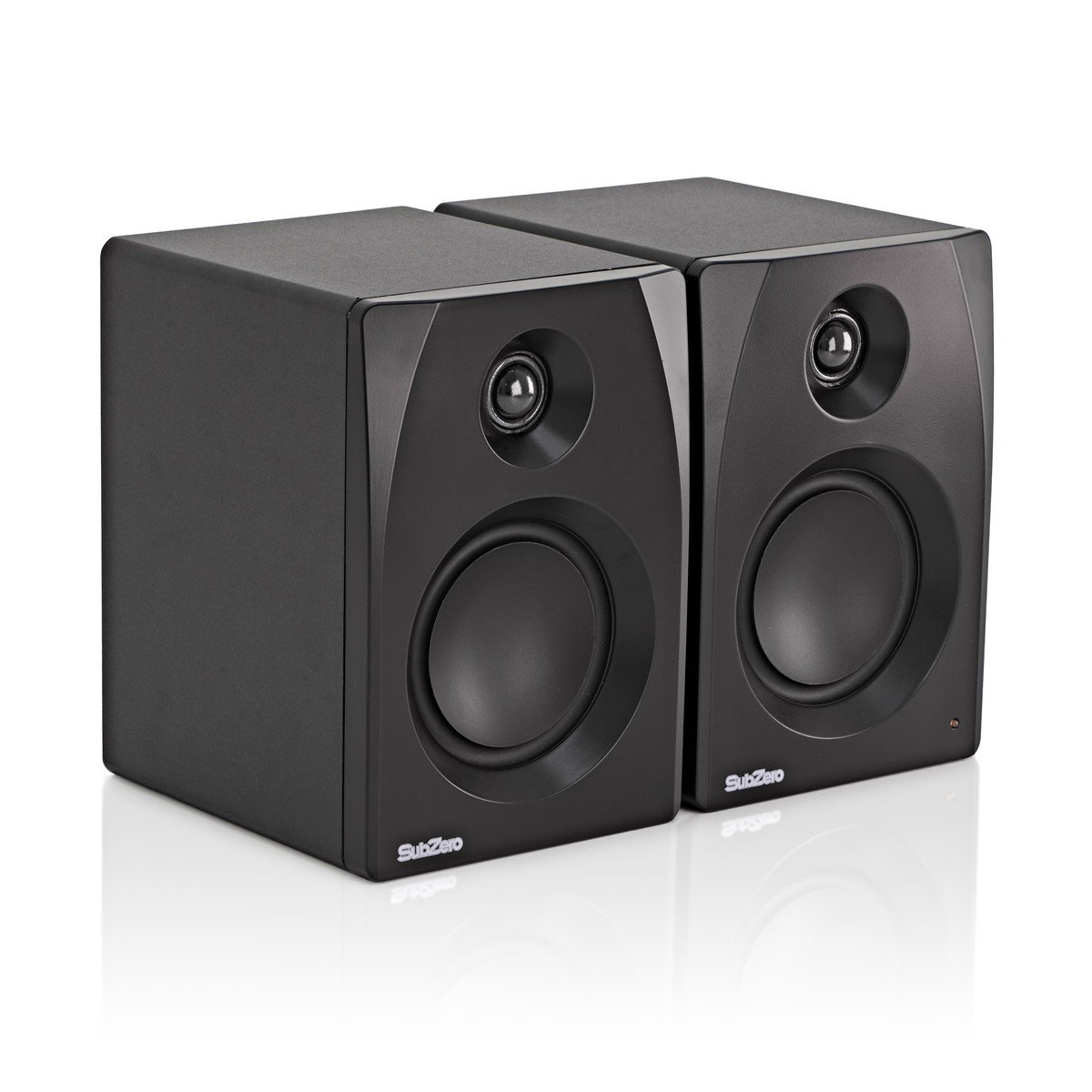 SubZero diffusori per DJ - Monitor da studio attivi Coppia 60W RMS Classe D | Diffusori da Studio di Qualità con Uscita 60W RMS, Ampia Gamma di Frequenze e Risposta Piatta, Custodie MDF