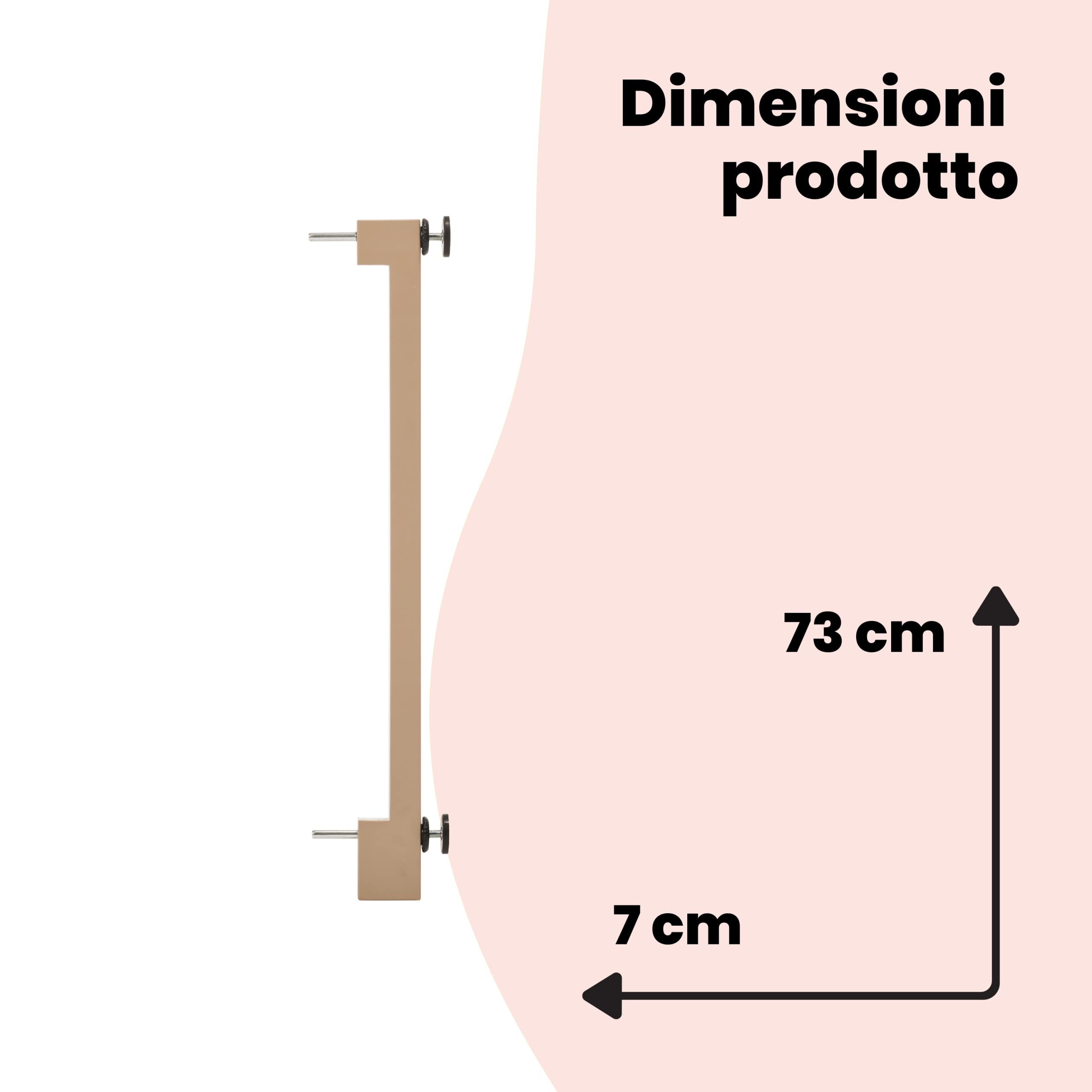 Safety 1st Estensione Cancelletto di Sicurezza 7 cm Prolunga Compatibile Essential Wooden Legno Naturale