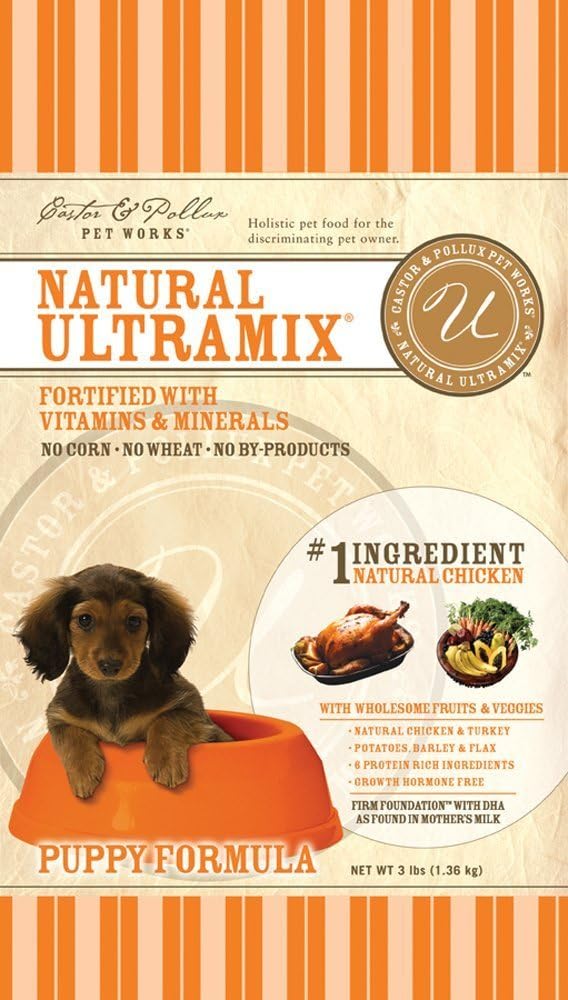 Castor & Pollux Ultramix Puppy Formula Dry Puppy Food, 3Pound Bags