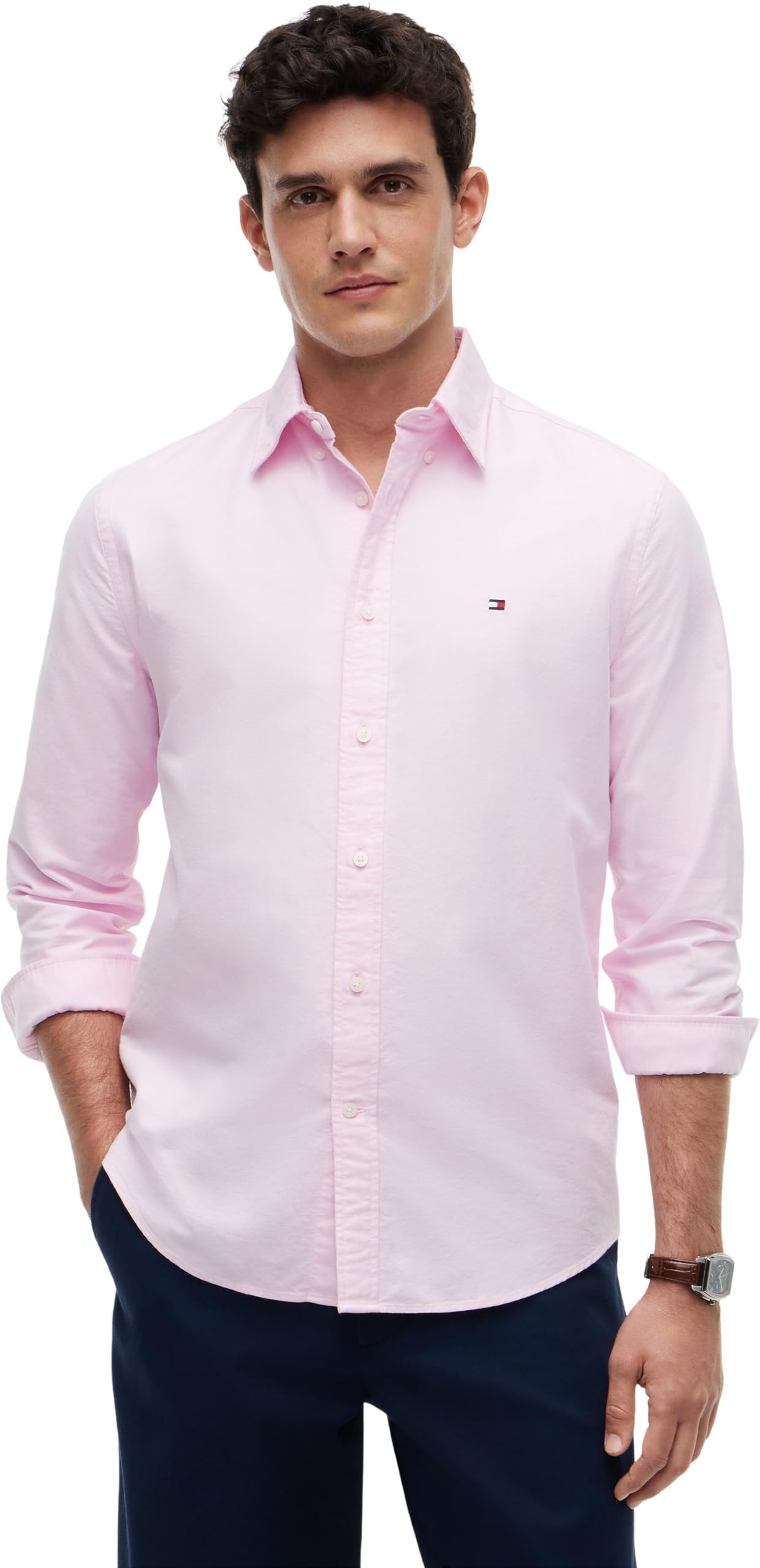 Tommy Hilfiger Herren Hemd Oxford Shirt Langarm