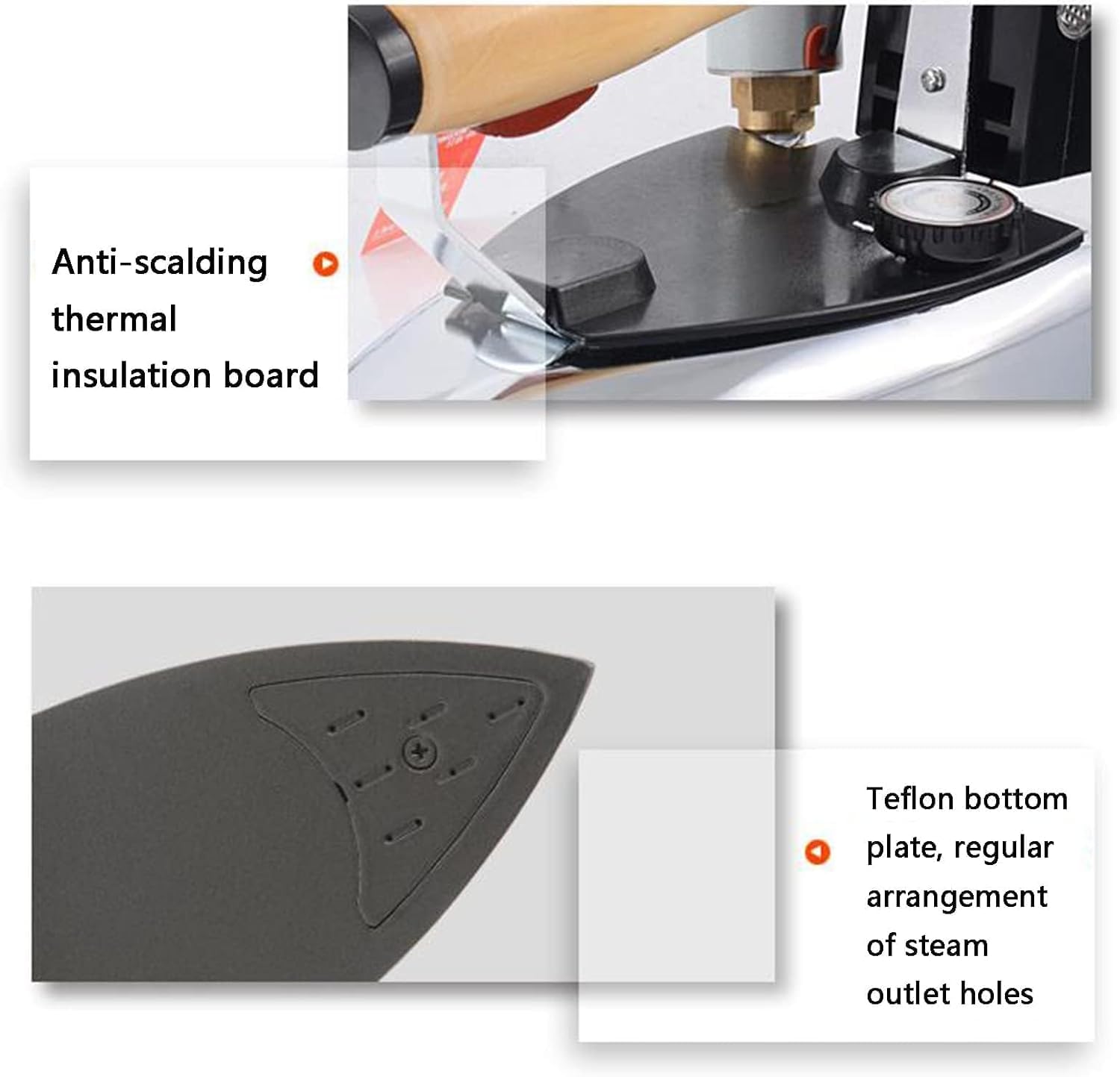 Plancha De Vapor Vertical Industrial con Botella Y Tanque De Agua De 3 L - Plancha Eléctrica con 6 Modos De Temperatura para Familias, Tintorerías, Tiendas De Ropa