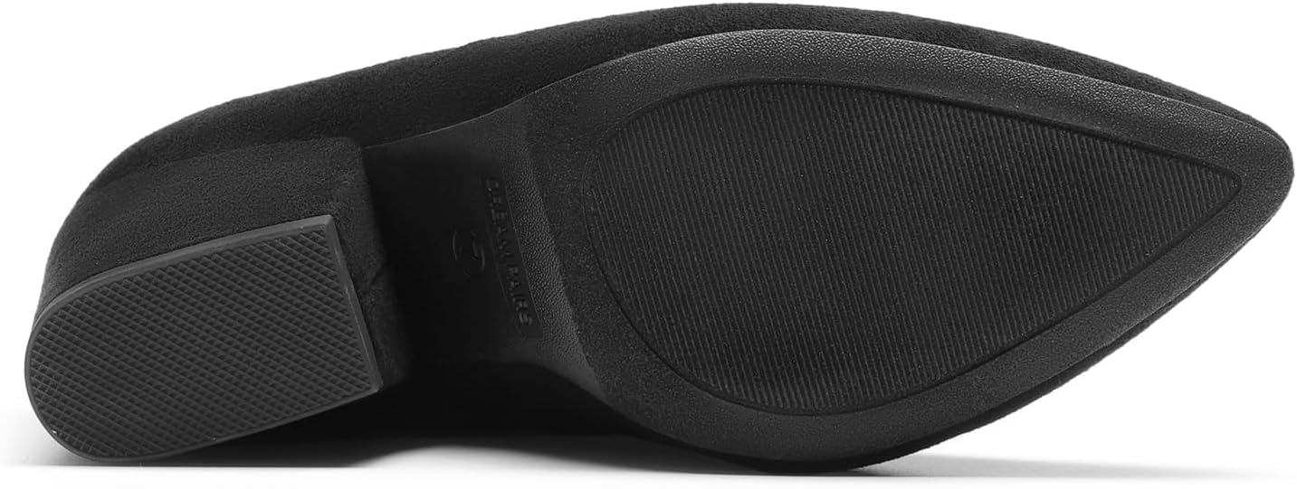 DREAM PAIRS Women's Pointed Toe Thigh High Over the Knee Boots Tall Chunky Blocked Heel Fall Long Fashion Sexy Boots - Image 6