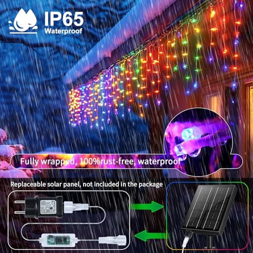 Guirlande Lumineuse Extérieure 20m + 5m - 660 LEDs Rideau Lumineux Avec Télécommande Et Timer - IP65 Étanche - 8 Modes Pour Noël, Jardin, Balcon - 5