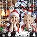 LANMOK Natale Vetrofanie Rimovibile,12 PCS Adesivo per Finestra di Natale Bianco Decorazione della Finestra Babbo Natale Renna Fiocco di Neve Vetrina Negozio Casa
