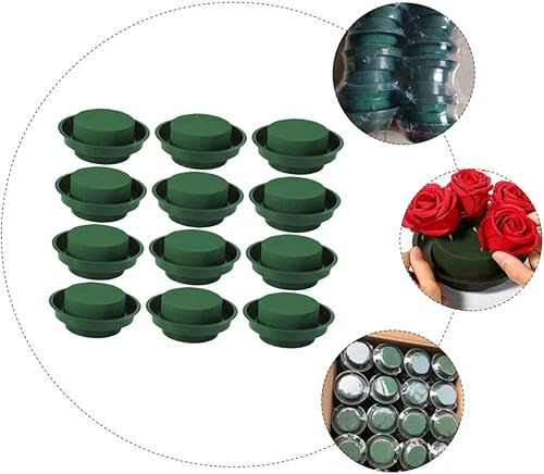 Miniatura 5 de Cajas para Flores Naturales - Bloques de espuma para arreglos florales de espuma floral con cuenco redondo de espuma floral húmedo en cuencos, bases
