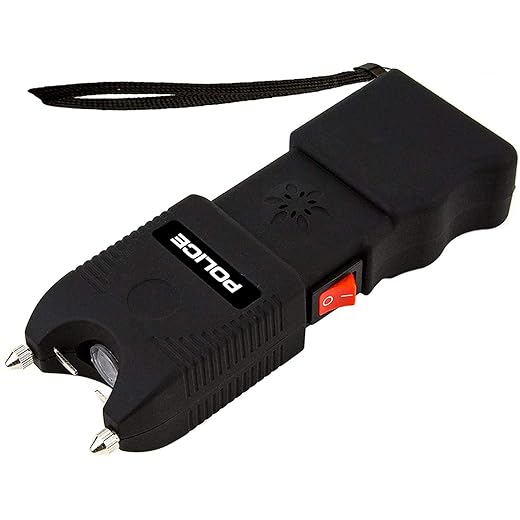 POLICE Stun Gun TW10 - Heavy Duty with LED Flashlight Siren Alarm