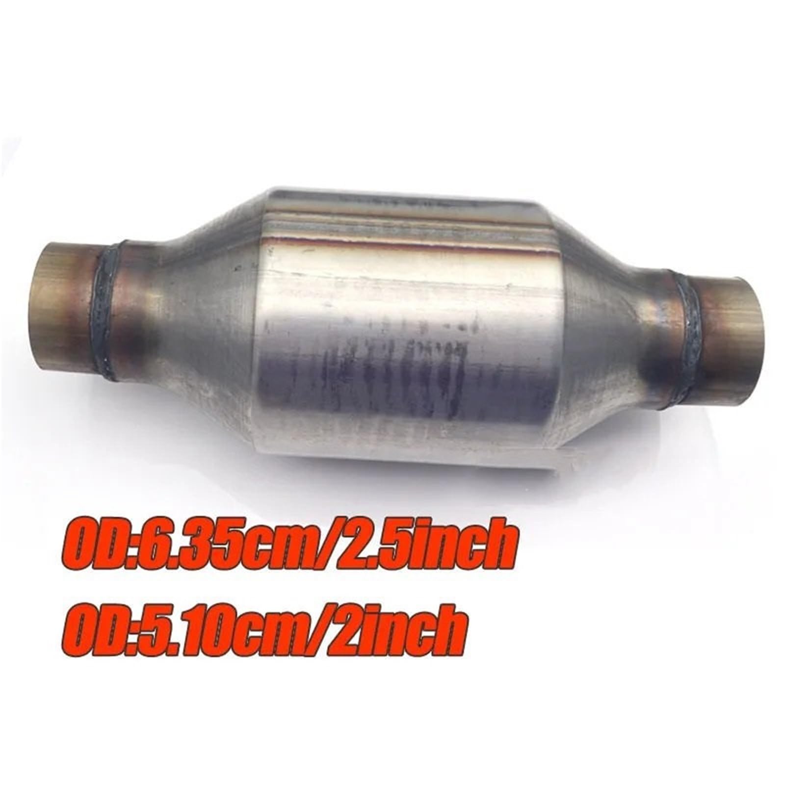 Catalizzatore Convertitore catalitico da corsa EURO 1 da 400 cpsi con substrato ceramico per catalizzatore da 2 pollici/5,1 cm/2,5 pollici/6,35 cm