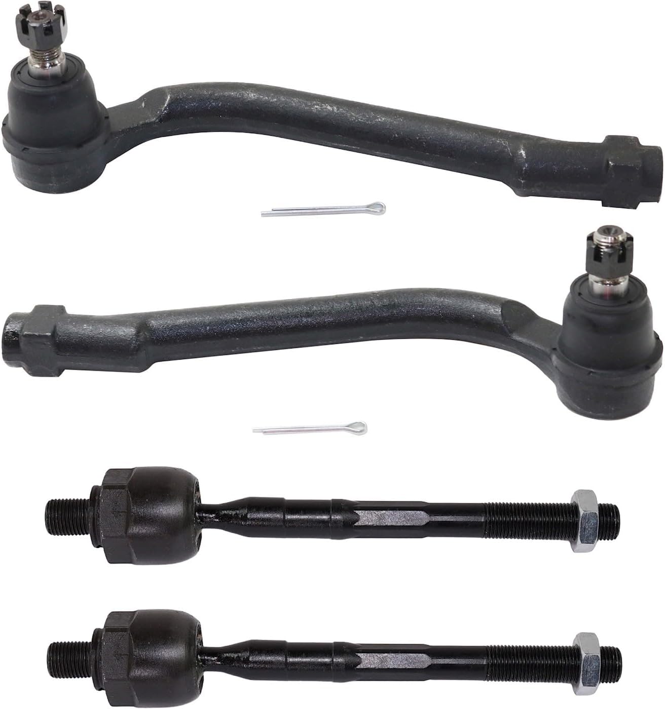 Replacement Tie Rod End Set (Front Inner and Outer, Set of 4) fits Hyundai Veracruz V6 3.8L 2007-2008