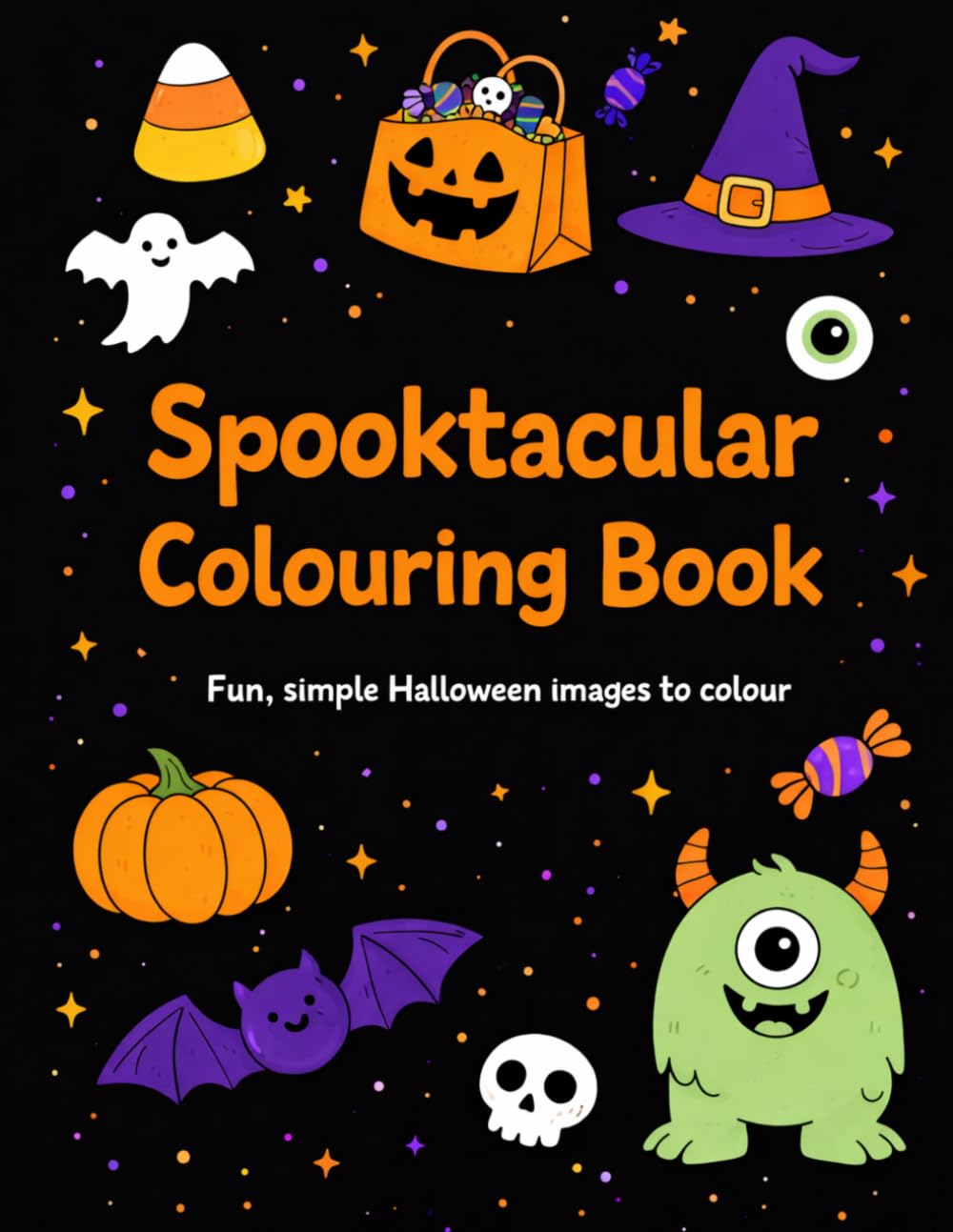 Spooktacular Halloween Colouring Book: Halloween images for children to colour