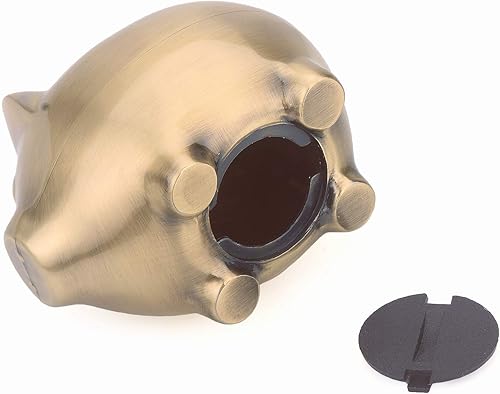 Miniatura 8 de K COOL Hucha pequeña vintage creativa de aleación de metal con dibujos animados, banco de monedas, caja de ahorro de monedas de cerdo centavo con