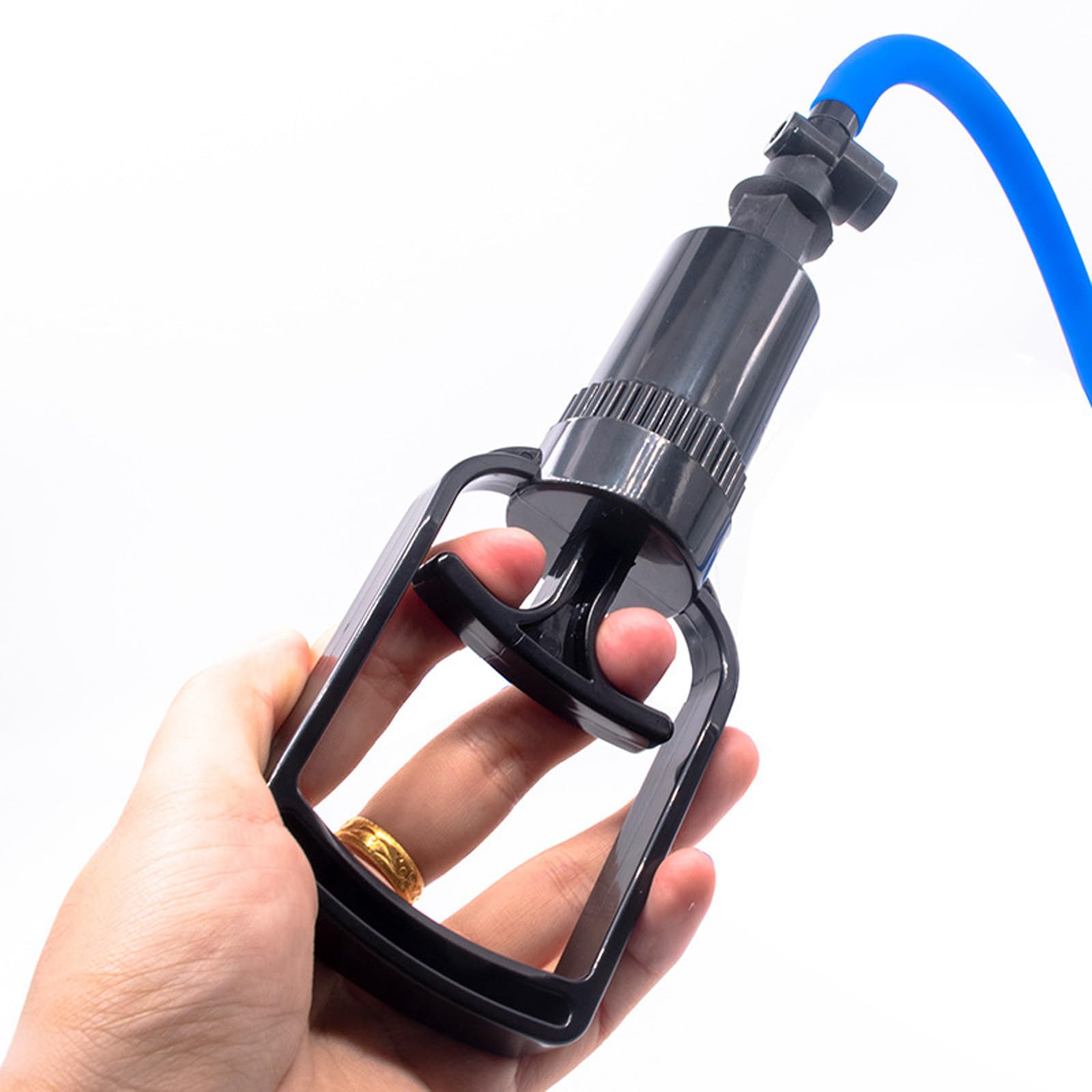 Aspirateur de tétons SM, puissance d'aspiration, pompe à tétons, pompe à seins, agrandissement des seins, succion du clitoris, jouet sexuel SM for femmes(Blau)