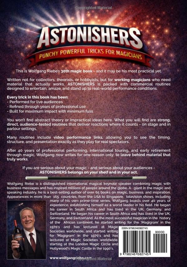 ASTONISHERS tours de magie percutants livre pour magiciens