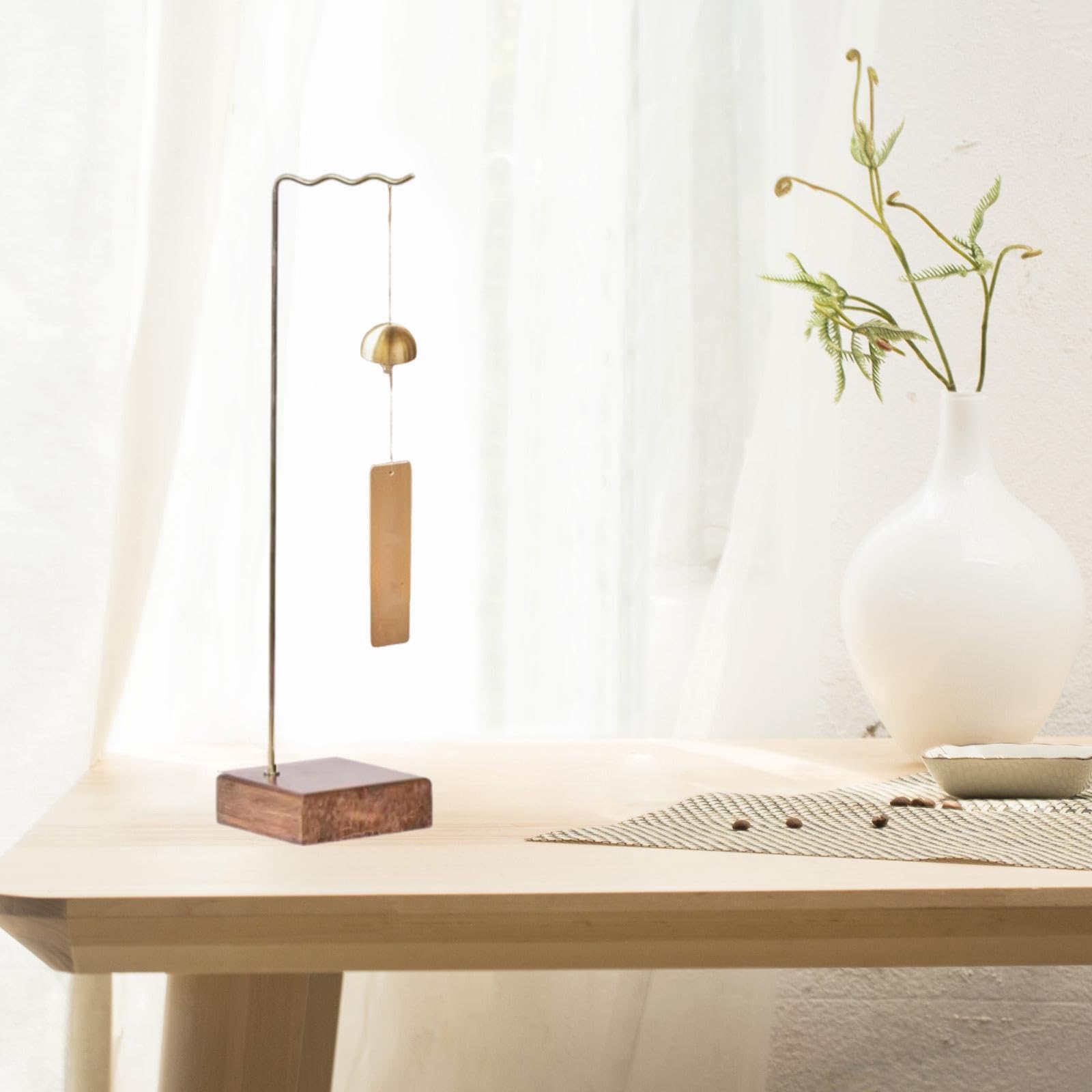 Vaveren Multipurpose Jewelry Display Holder Wind Chime Stand Desktop Ornament Showcase Necklace Storage Rack Bracelet Pendants Hanger, Bottom Length 9cm