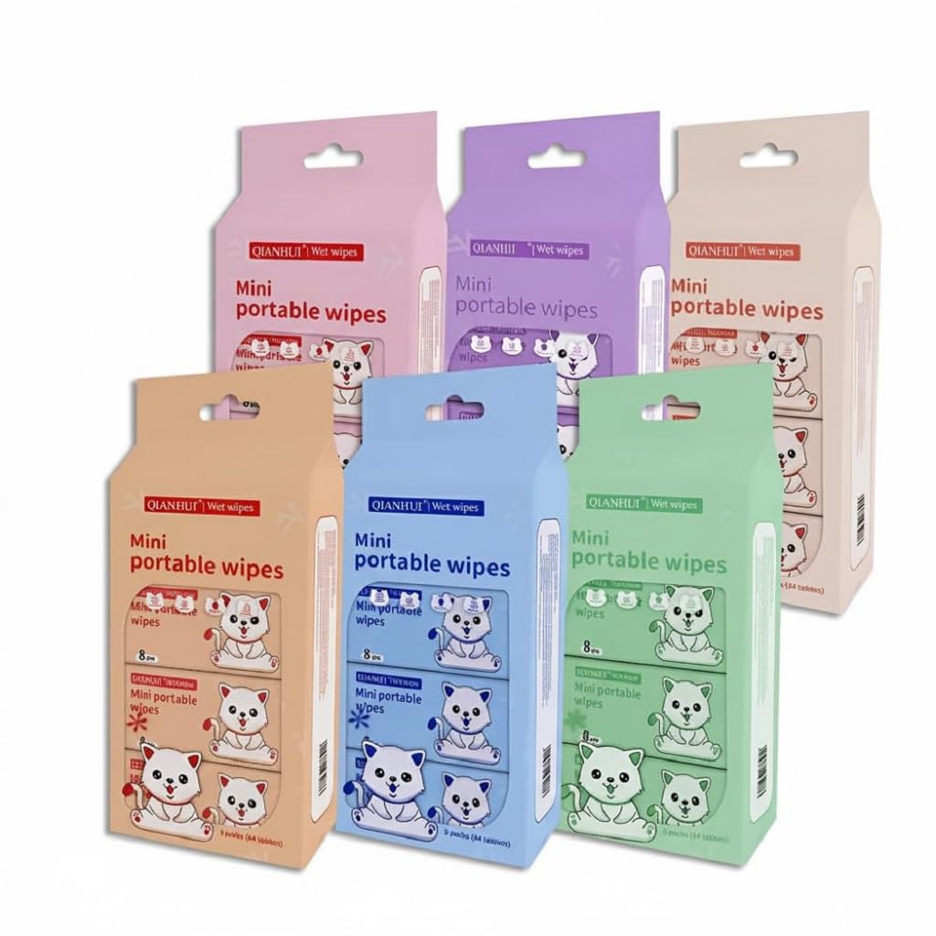 The Clothing Door Mini Baby Water Wipes – Portable Pocket Wet Tissues for Baby Skin Care, Hand & Face Cleaning, Travel-Friendly Gentle Baby Water Wipes – Disposable Pocket-Size Wet Tissues for Moisturising & Cleansing, Travel Essentials Fresh & Safe for Babies (64 Wipes, 1 Pack)-image-33